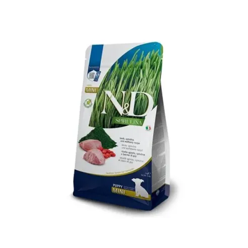 Farmina N&D dog SPIRULINA (GF) štěně mini, jehněčí 2 kg