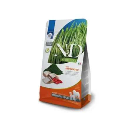 Farmina N&D pes SPIRULINA (GF) dospělý střední a maxi sleď 2 kg
