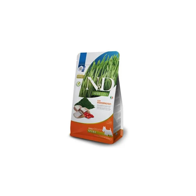 Farmina N&D pes SPIRULINA (GF) dospělý mini sleď 2 kg