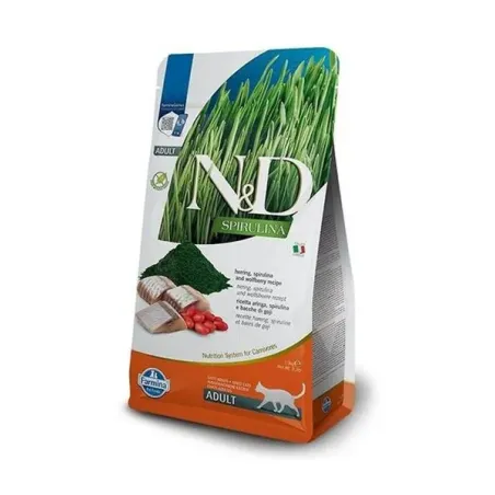 Farmina N&D cat SPIRULINA (GF) dospělý, sleď 1,5 kg