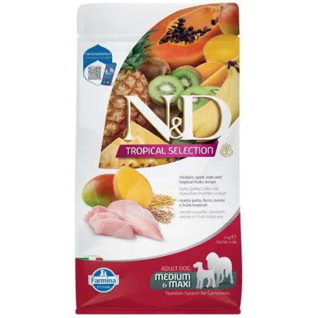 Farmina N&D dog TROPICAL SELECTION (AG) adult medium & maxi, kuře 2 kg