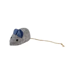 Hračka DUVO+ Eco námořní myš s catnipem pro kočku, 8,5x4,5x6cm