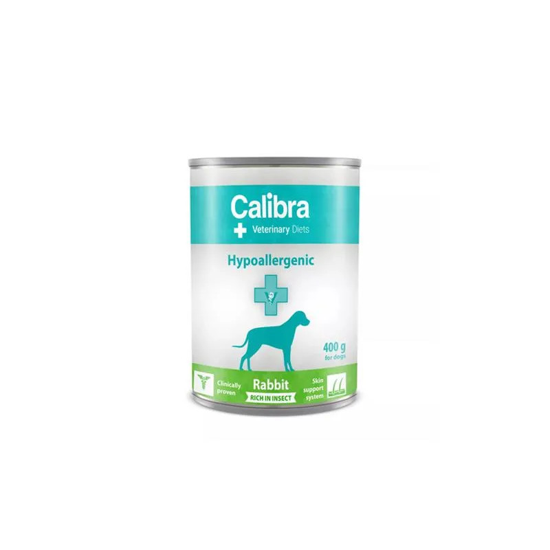 Calibra VD Dog Hypoallergenic Králík&Insect konzerva 6 x 400 g