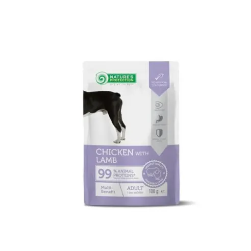 Natures P KAPSIČKY pes dospělý Multi benefit kuře & jehněčí 22x100 g