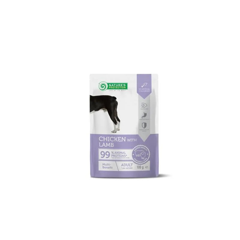 Natures P KAPSIČKY pes dospělý Multi benefit kuře & jehněčí 22x100 g