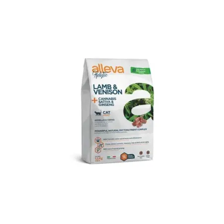 Alleva HOLISTIC kočka dospělá jehněčí & jelení & cannabis sativa & ženšen 5 kg