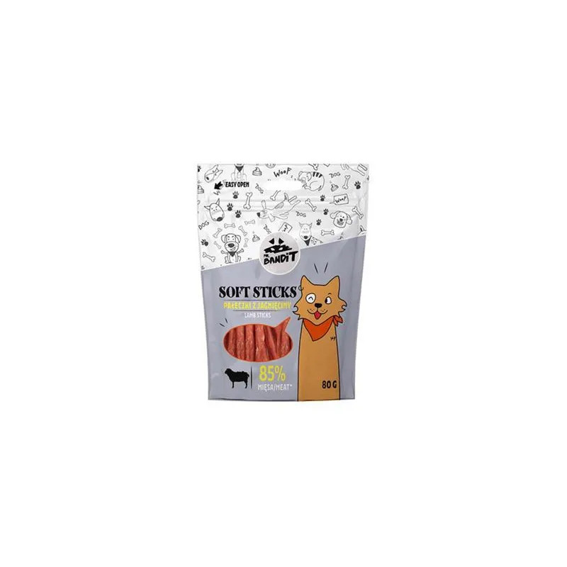 Pamlsek Mr. Bandit soft sticks jehněčí tyčinky 80g