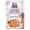 Brit Care kočka kapsička Kitten Fillets in Gravy with Tender Turkey 24 x 85 g