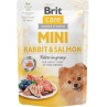 Brit Care dog kapsička MINI Filéty z králíka a lososa v omáčce 24 x 85 g