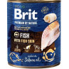 Brit Premium by Nature pes Ryba s rybí holení 6 x 800 g konzerva