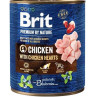 Brit Premium by Nature dog Kuře se srdíčky 6 x 800 g konzerva