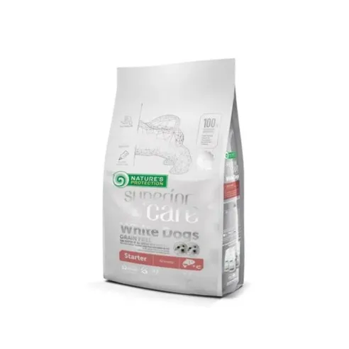 Natures P Superior care bílý pes štěňata starter všechna plemena losos 1,5 kg