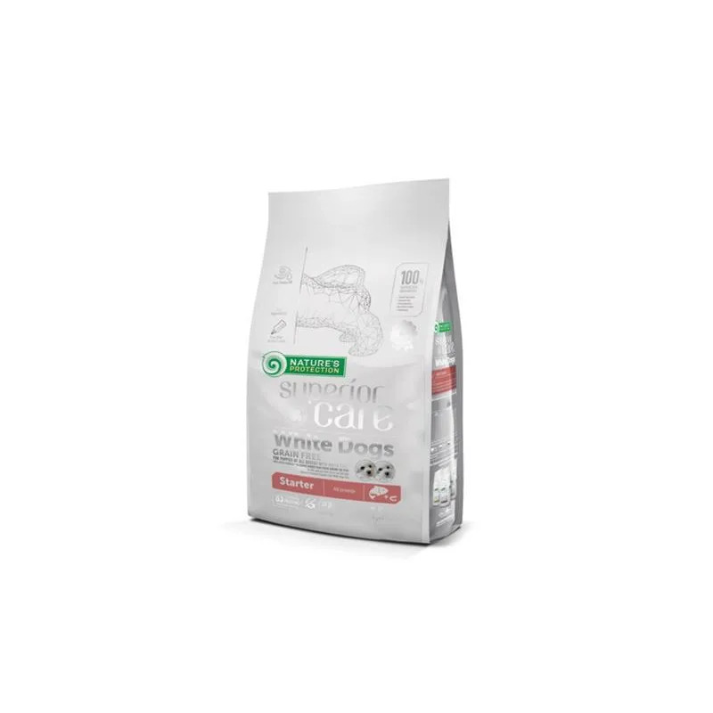 Natures P Superior care bílý pes štěňata starter všechna plemena losos 1,5 kg