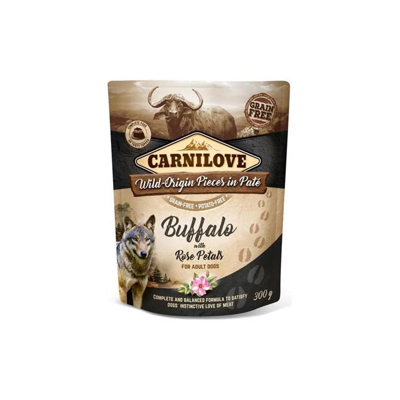 Carnilove dog Kapsička Paté Buffalo s růžovými okvětními lístky 12 x 300 g