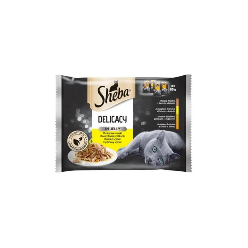 Mars SHEBA kapsička Drůbeží výběr v želé 4 x 85 g