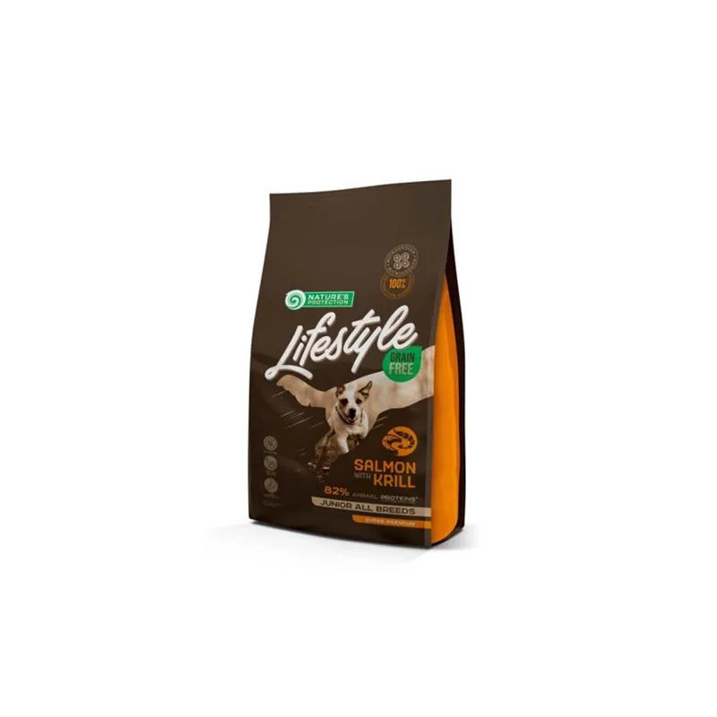 Natures P Lifestyle pes junior všechna plemena losos & kril 1,5 kg