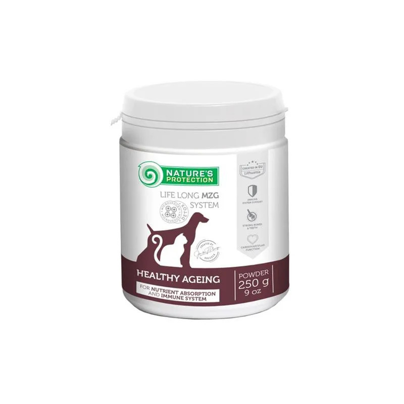 Natures P MicroZeoGen zdravé stárnutí pro psy a kočky, zuby, klouby a kosti seniorů 250 g