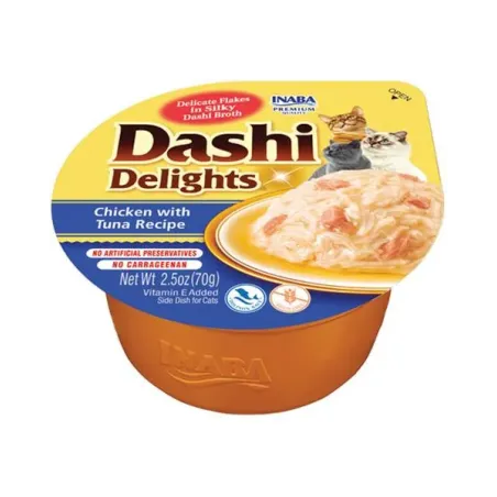 Inaba Dashi Delights kočka Kura s tuňákem 6 x 70 g vanička