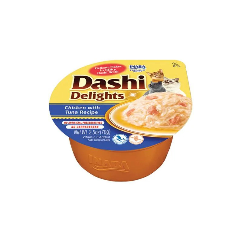 Inaba Dashi Delights kočka Kura s tuňákem 6 x 70 g vanička