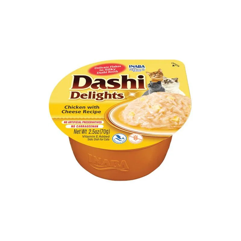 Inaba Dashi Delights kočka Kura se sýrem 6 x 70 g vanička