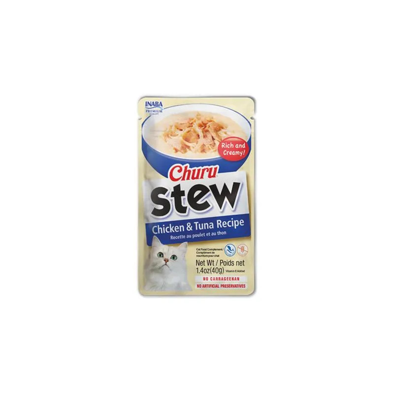 Inaba CIAO Stew Kočičí kapsička Kuře & Tuňák 12 x 40 g