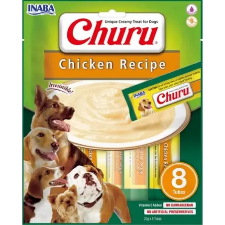 Pamlsek Inaba Churu Pyré dog Kura 8 tub 160 g