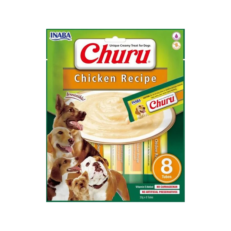 Pamlsek Inaba Churu Pyré dog Kura 8 tub 160 g