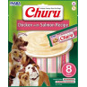 Pamlsek Inaba Churu Pyré dog Kuře s lososem 8 tub 160 g