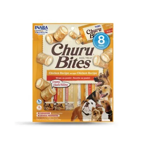 Pamlsek Inaba Churu Bites dog Kura 8 tub 96 g