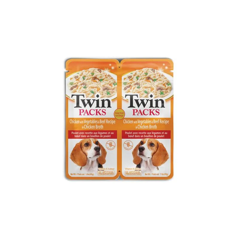 Inaba Twin Packs Dog kapsička Kuře se zeleninou a hovězím masem 12 x 80 g