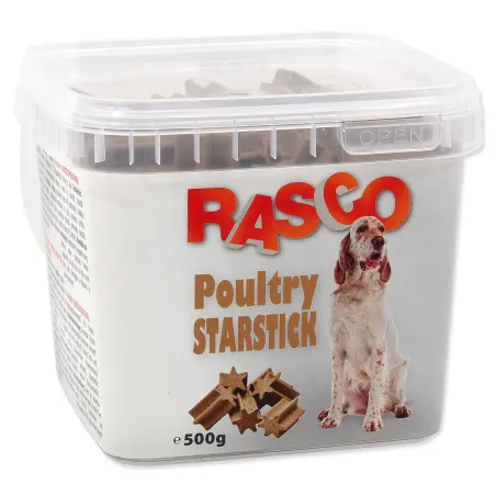 Pochoutka Rasco tyčinky drůbeží ve tvaru hvězdy 2,5 cm 500 g