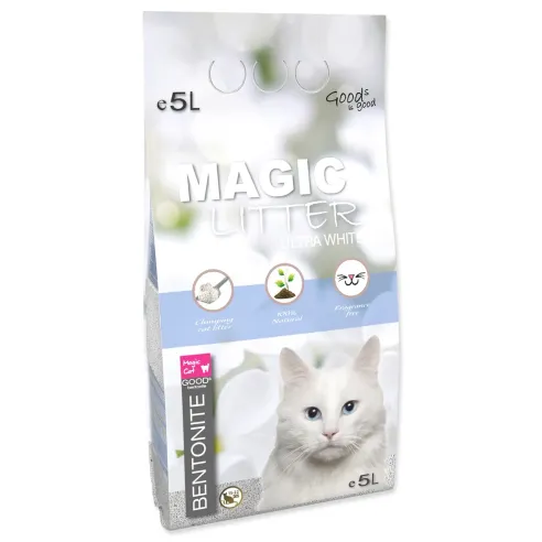 Stelivo Magic Litter Bentonit Ultra White 5l/4,4kg