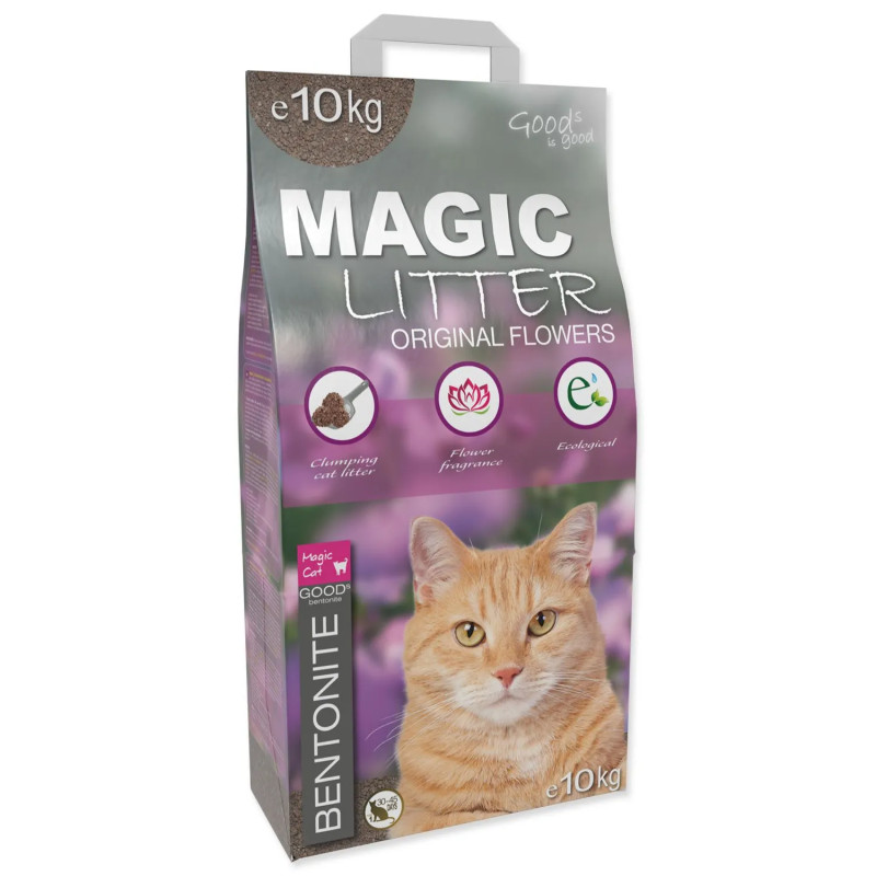 Podestýlka Magic Litter Bentonite Original Flowers 10kg