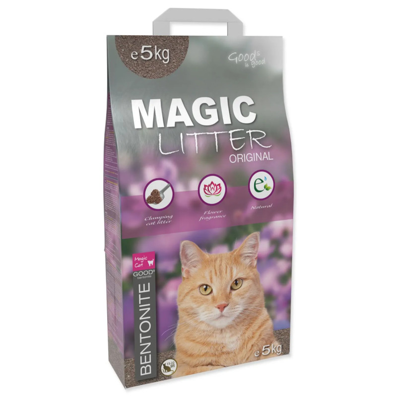 Podestýlka Magic Litter Bentonit Original Flowers 5kg