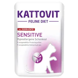 Kapsička Kattovit sensitive kačka 85g