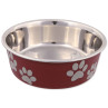 Miska Trixie nerezová, plastový povrch 12 cm 250 ml