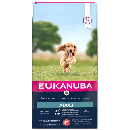 Krmivo EUKANUBA Adult Small & Medium Salmon 12 kg