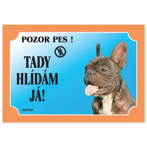 Dafiko tabulka francouzský buldoček tmavý