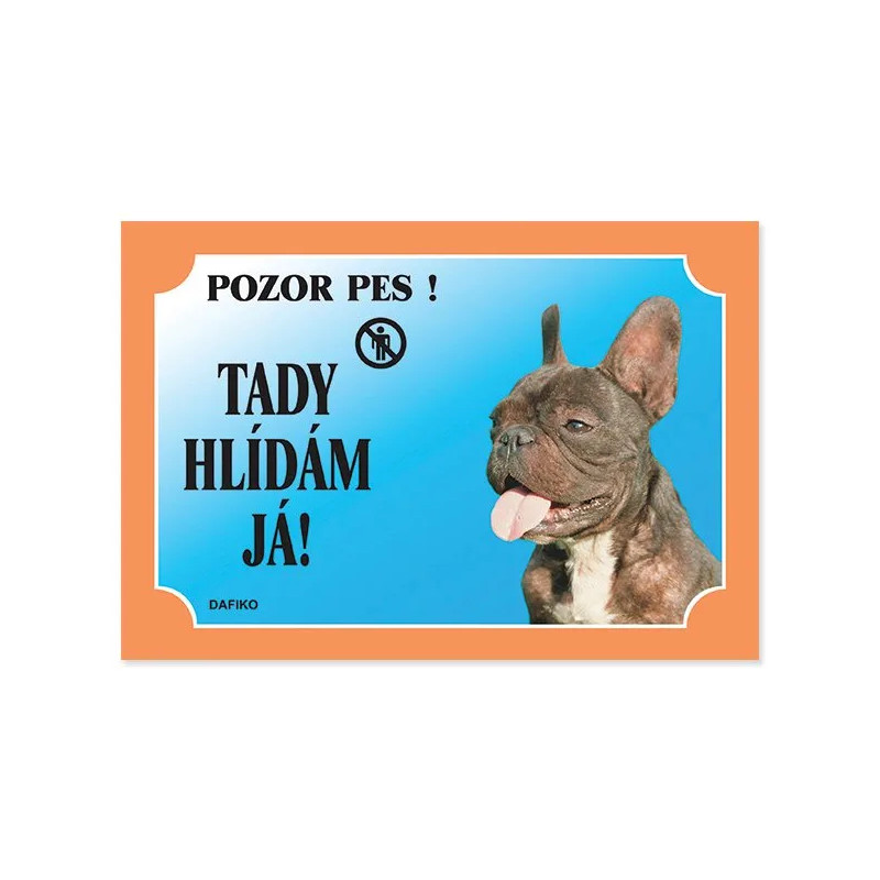 Dafiko tabulka francouzský buldoček tmavý