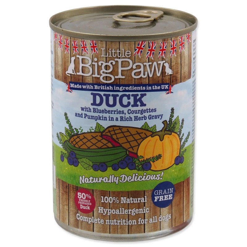 Konzerva Little Big Paw kachna 390g