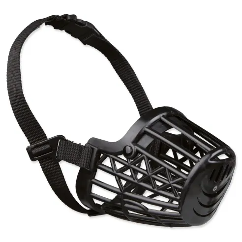 Trixie plastový černý náhubek S 18 cm