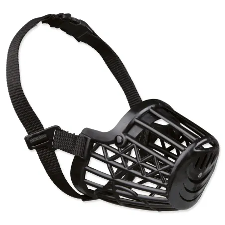 Trixie plastový náhubek černý S-M 22 cm