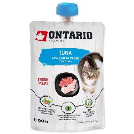 Ontario Čerstvé Maso Pasta pro Koťata Tuňák 90 g