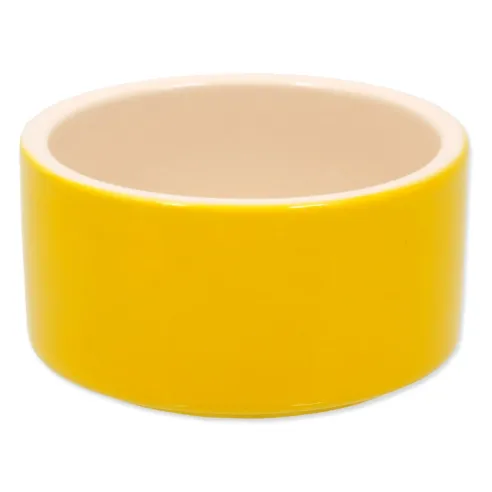 Miska Small Animals keramická pro králíky žlutá 10x5cm