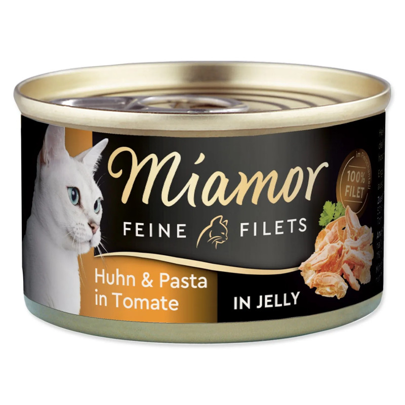 Konzerva Miamor Feine Filets Adult kuře s těstovinami v želé 100g