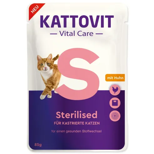 Kattovit Cat Vital Care Sterilized kuře 85 g