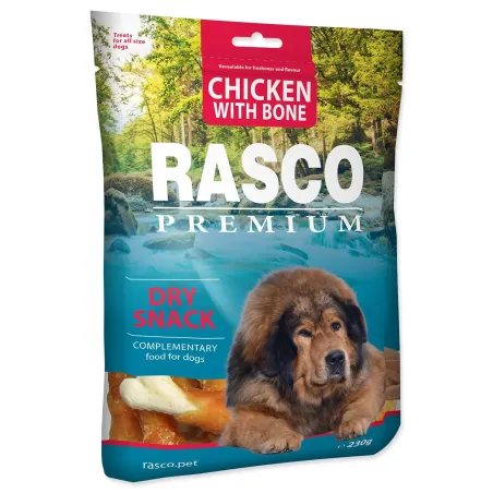 Pochoutka Rasco Premium kuřecí obalené kosti 230g