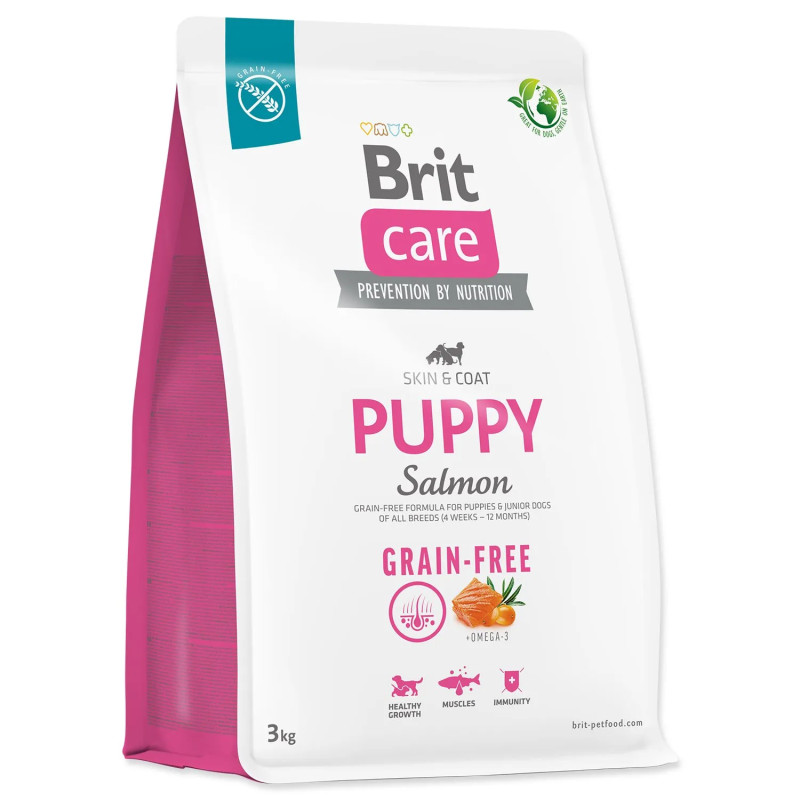 Krmení Brit Care Dog Grain-free Puppy Salmon 3kg