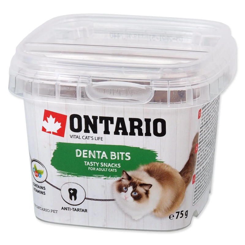 ONTARIO KOČIČÍ PAMLSEK DENTAL BITS 75 G