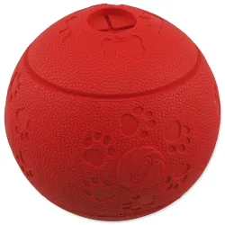 Hračka Dog Fantasy lopta na pamlsky červená 11cm